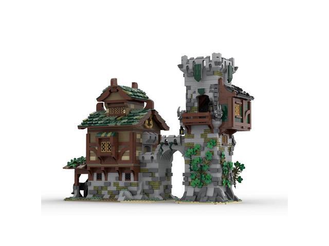 ZITIANYOUBUILD MOC-83831+MOC-80710 MEDIEVAL STABLE and MEDIEVAL GUARD TOWER 2888 Parts