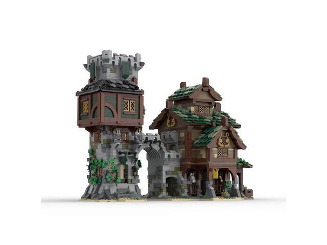 ZITIANYOUBUILD MOC-83831+MOC-80710 MEDIEVAL STABLE and MEDIEVAL GUARD TOWER 2888 Parts