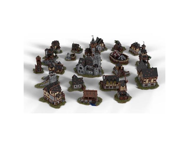 ZITIANYOUBUILD MOC-115645 Ultimate Medieval Village Bundle with 22 Modules 51593 Parts