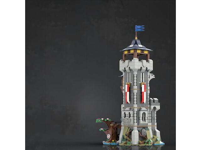 ZITIANYOUBUILD MOC-127000 Medieval Castle with Green Dragon, Drawbridge Portcullis 3892 Parts