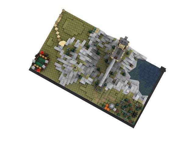 ZITIANYOUBUILD MOC-158172 Castle and Grounds Expansion for Set 76419 Building Kit 1437 Parts