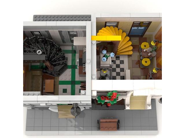 ZITIANYOUBUILD MOC-71914 Modular Building: New Block City Two Housing with Interior 3173 Parts