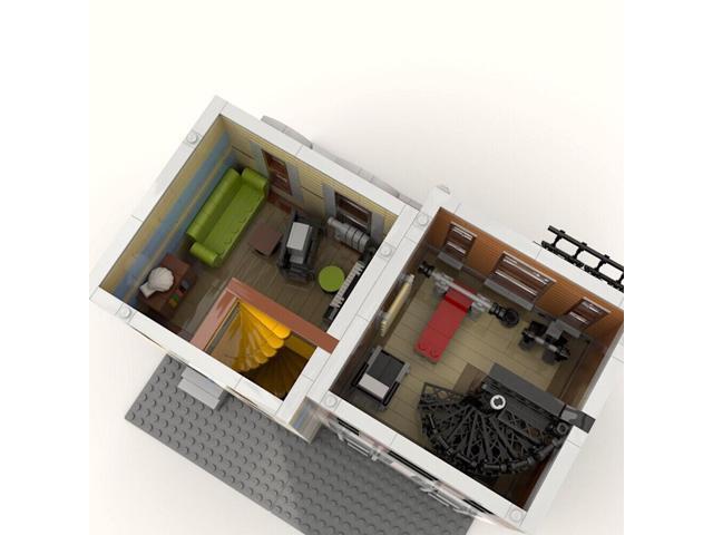 ZITIANYOUBUILD MOC-71914 Modular Building: New Block City Two Housing with Interior 3173 Parts