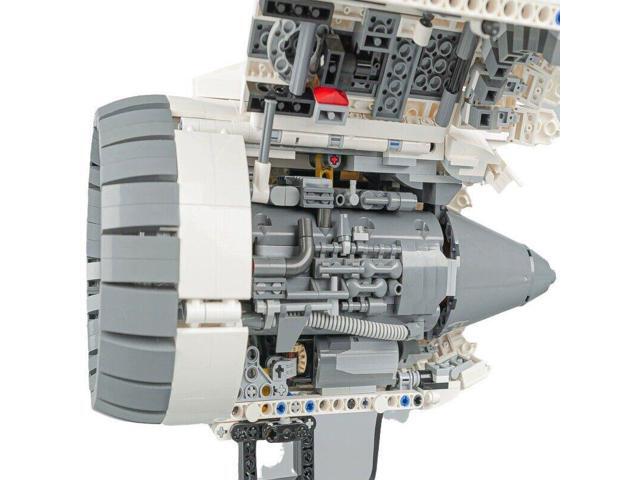 ZITIANYOUBUILD MOC-133571 High-bypass Turbofan Engine with Power Functions 1659 Parts Gift