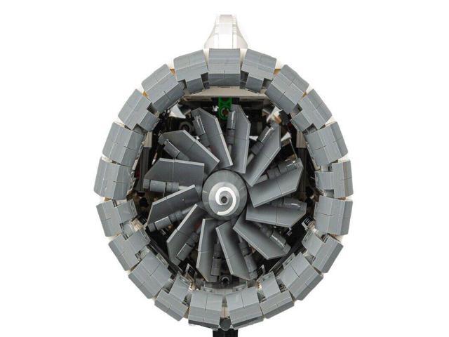 ZITIANYOUBUILD MOC-133571 High-bypass Turbofan Engine with Power Functions 1659 Parts Gift