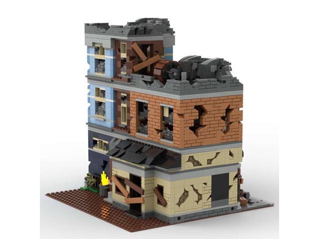 ZITIANYOUBUILD MOC-73392 Modular Destroyed Office with Pool Room / Barber Shop 2915 Parts
