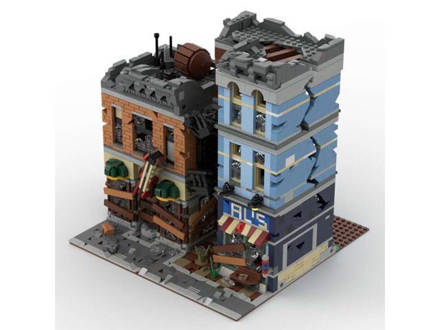 ZITIANYOUBUILD MOC-73392 Modular Destroyed Office with Pool Room / Barber Shop 2915 Parts