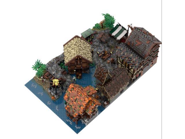 ZITIANYOUBUILD MOC-142279 Medieval Town Expansion: Port Sauvage: A Merchant's Tale 15725 Parts