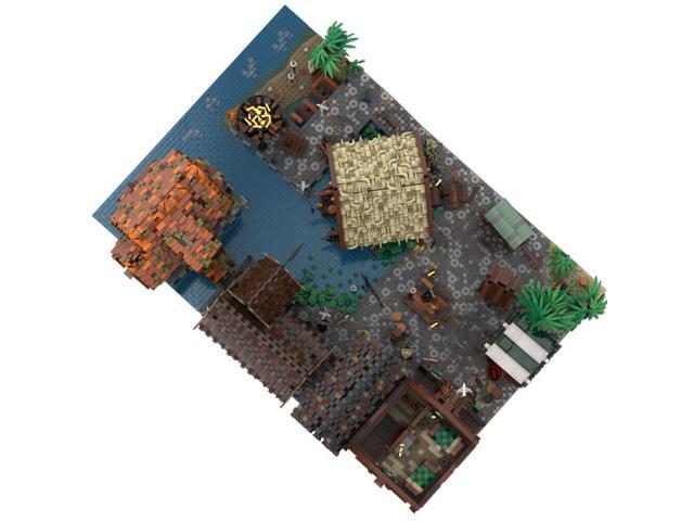 ZITIANYOUBUILD MOC-142279 Medieval Town Expansion: Port Sauvage: A Merchant's Tale 15725 Parts