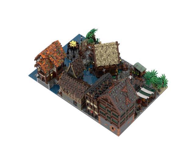 ZITIANYOUBUILD MOC-142279 Medieval Town Expansion: Port Sauvage: A Merchant's Tale 15725 Parts