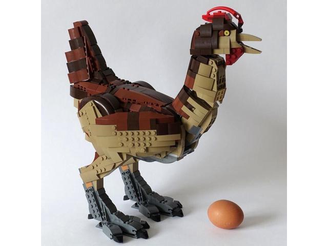 ZITIANYOUBUILD MOC-39906 Life-size Chicken Model with Moving Legs, Wings and Neck 1263 Parts
