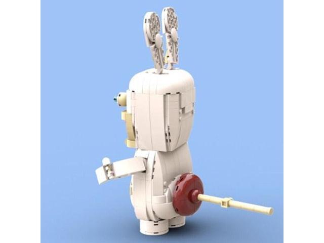 ZITIANYOUBUILD MOC-148053 Screaming Bunny Rabbit Sculptures Building Toys Set 913 Parts Gift