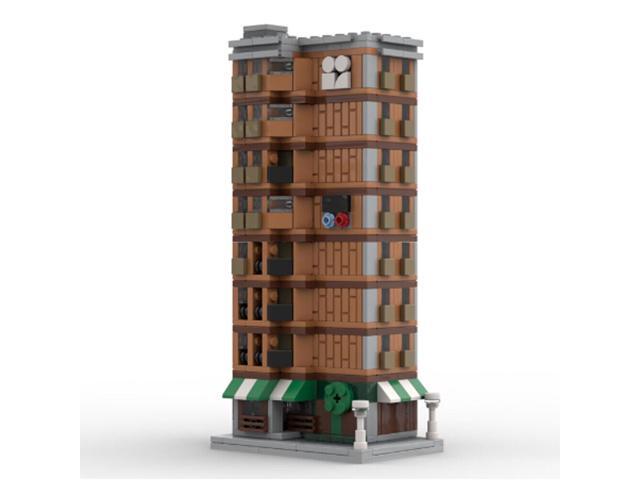 ZITIANYOUBUILD MOC-153217 Modular Apartment Building Blocks Street View Set 1472 Parts Gift
