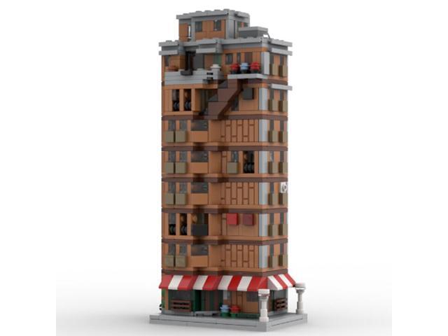 ZITIANYOUBUILD MOC-153217 Modular Apartment Building Blocks Street View Set 1472 Parts Gift