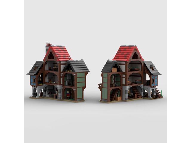 ZITIANYOUBUILD MOC-150889 Medieval Alley with Inn, Blacksmith's Shop Tailor's House 2421 Parts