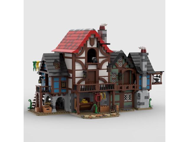 ZITIANYOUBUILD MOC-150889 Medieval Alley with Inn, Blacksmith's Shop Tailor's House 2421 Parts