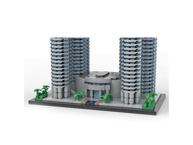 ZITIANYOUBUILD MOC-136651 Petronas Towers 1:800 Scale Iconic Skyscraper Architecture 5839 Parts
