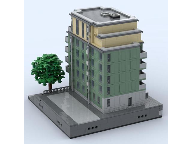 ZITIANYOUBUILD MOC-100703 Apartment House Model with 8 Floors Modular Building 2291 Parts