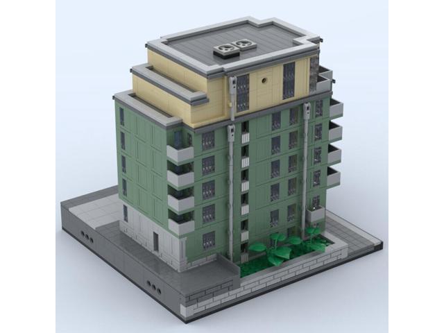 ZITIANYOUBUILD MOC-100703 Apartment House Model with 8 Floors Modular Building 2291 Parts