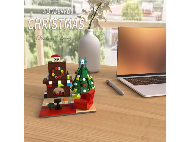 ZITIANYOUBUILD Custom MOC: C7414 Christmas Fireplace Scenes 359 Parts Gift for Kids