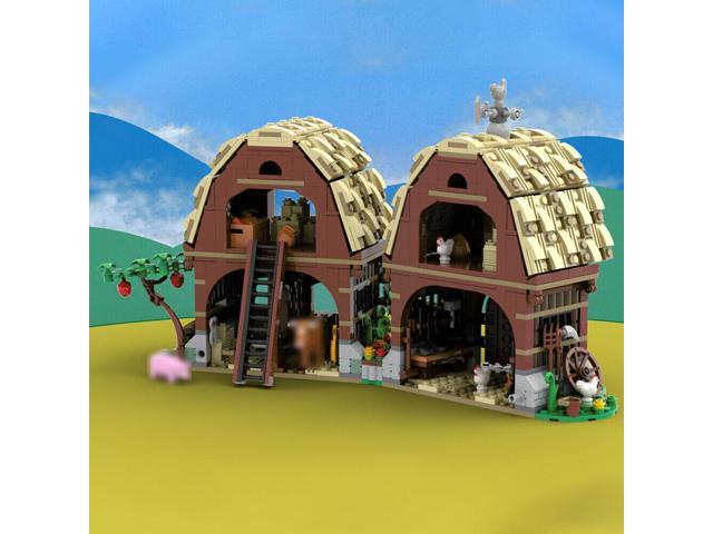 ZITIANYOUBUILD MOC-162111 Modular Building: Mill Village for Medieval Castle 1728 Parts