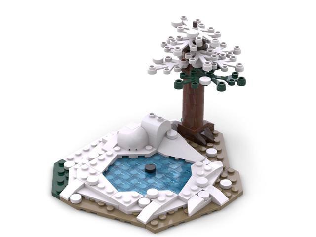 ZITIANYOUBUILD Custom MOC-96286 Medieval Frozen Lake 306 Parts Kids Gift for Christmas