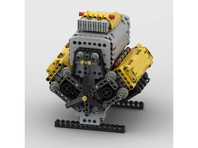 ZITIANYOUBUILD MOC-60662 V8 Engine with Roots Supercharger, Camshaft & Covers 945 Parts