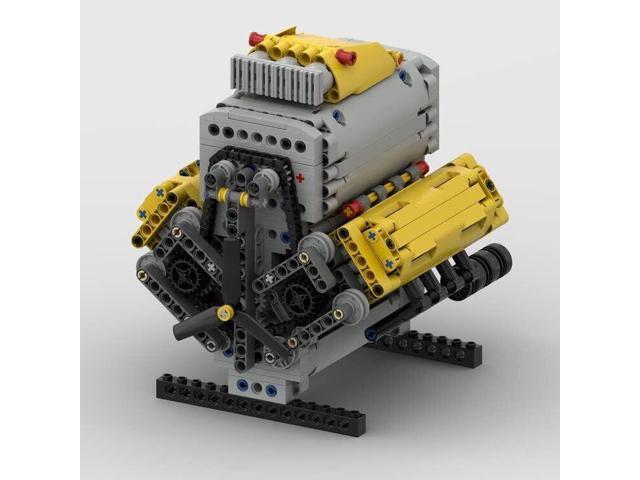 ZITIANYOUBUILD MOC-60662 V8 Engine with Roots Supercharger, Camshaft & Covers 945 Parts