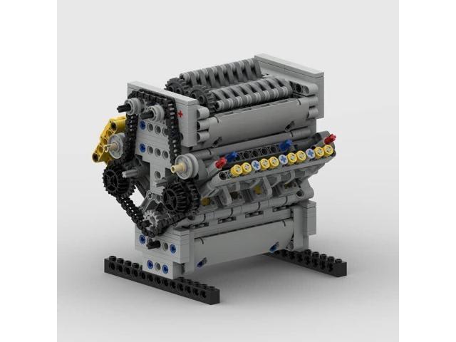 ZITIANYOUBUILD MOC-60662 V8 Engine with Roots Supercharger, Camshaft & Covers 945 Parts