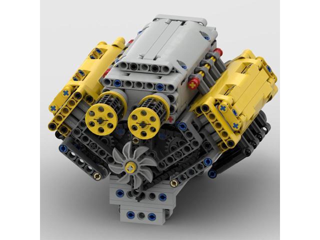 ZITIANYOUBUILD MOC-54607 V8 Engine with Natural Aspiration, Camshaft & Covers 770 Parts