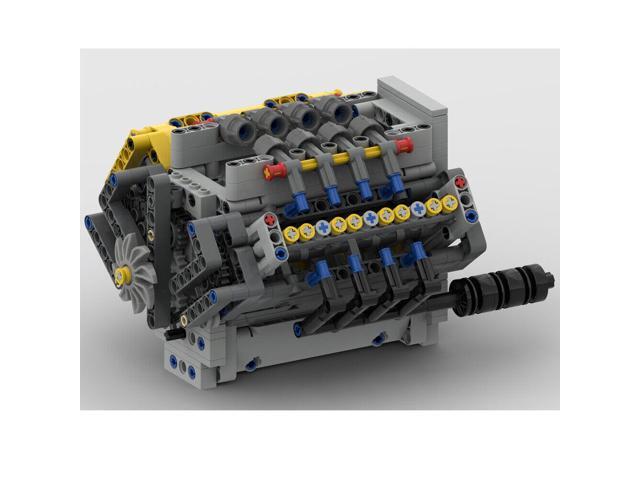 ZITIANYOUBUILD MOC-54607 V8 Engine with Natural Aspiration, Camshaft & Covers 770 Parts