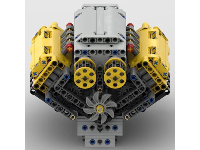 ZITIANYOUBUILD MOC-54607 V8 Engine with Natural Aspiration, Camshaft & Covers 770 Parts