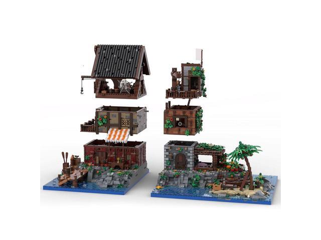 ZITIANYOUBUILD MOC-126702 Medieval Pirate's Refuge on Island with Interior 8624 Parts