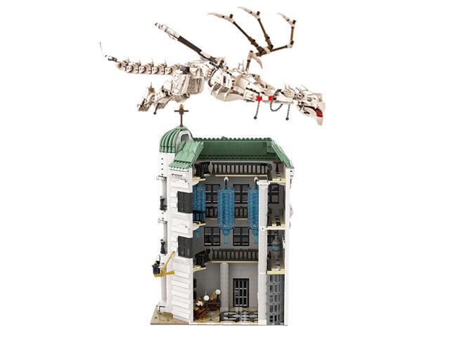 ZITIANYOUBUILD C7720 Modular Building with Side Entrance, Large Chandeliers & Dragon 3603 Parts