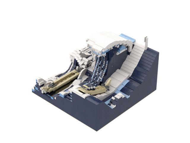 ZITIANYOUBUILD C4981 Famous Paintings of the World: The Wave Building Toys Set 3289 Parts
