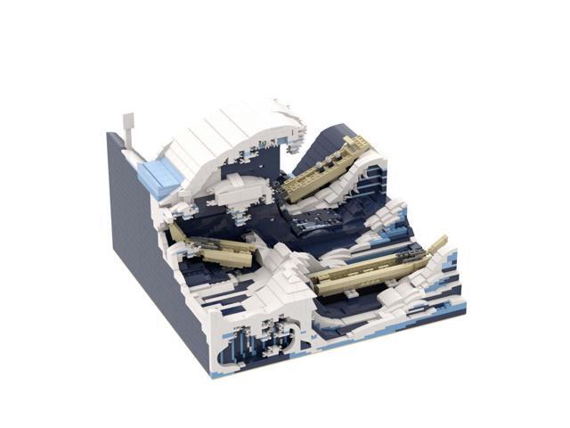 ZITIANYOUBUILD C4981 Famous Paintings of the World: The Wave Building Toys Set 3289 Parts