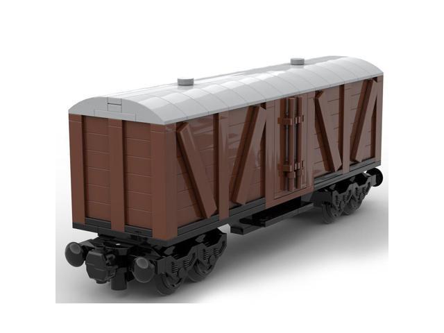 ZITIANYOUBUILD Custom MOC-78793 7 Stud Wide Old Style Box Car 4 Axis Train 421 Parts Kids Gift