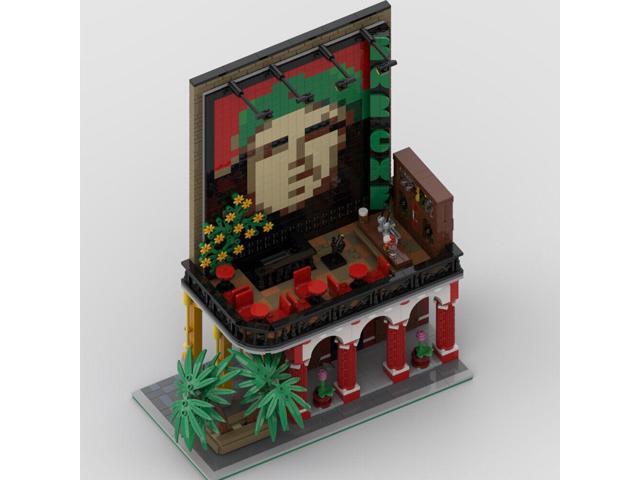 ZITIANYOUBUILD MOC-94536 Modular Building Rooftop Bar with Mural Building Toys 1688 Parts