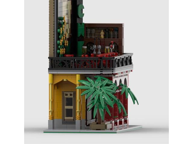 ZITIANYOUBUILD MOC-94536 Modular Building Rooftop Bar with Mural Building Toys 1688 Parts