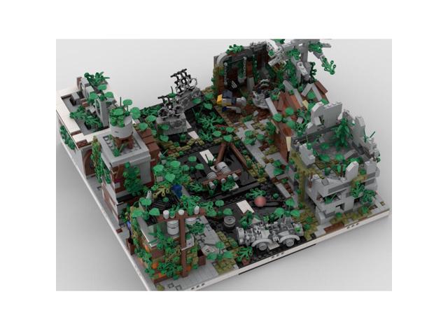 ZITIANYOUBUILD MOC-32889 Modular Building: Ruined City with 9 Different Modules 3645 Parts