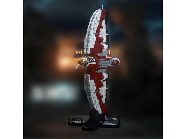 ZITIANYOUBUILD MOC-154120 UCS-Style Semicircular Unarmed Transport Ship with Stand 5124 Parts