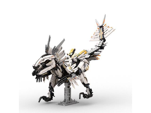 ZITIANYOUBUILD Custom MOC: C7962 Clawstrider Monster with Stand 7030 Parts from Game