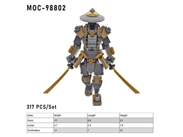 ZITIANYOUBUILD Custom MOC-98802 Ronin Swordsman Model 317 Parts Kids Gift for Christmas