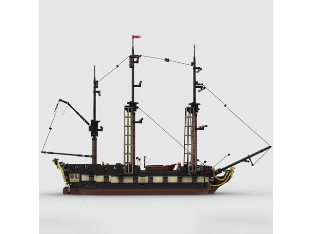 ZITIANYOUBUILD MOC-65878 5th Rate Frigate Heavy Frigate with Gun Deck and Interior 1901 Parts