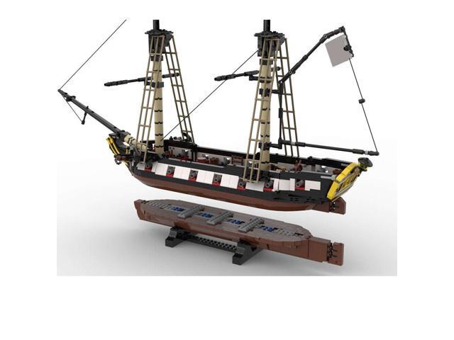 ZITIANYOUBUILD MOC-76499 Brig / 18-gun Flush-deck Brig-sloop for Pirates Theme 1690 Parts
