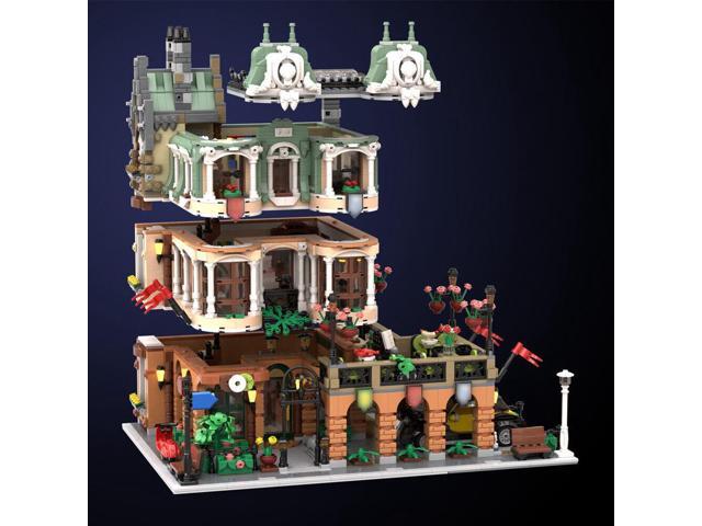 ZITIANYOUBUILD MOC-111728 Garden Palace Restaurant with Interior Modular Building 4552 Parts