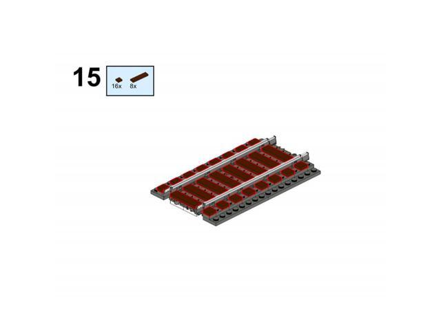ZITIANYOUBUILD Custom MOC-117831 MILS Ballasted Double Track Train Track Model 423 Parts