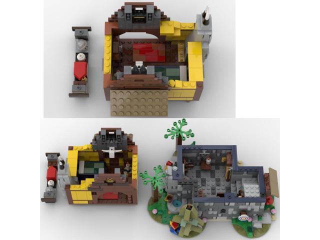 ZITIANYOUBUILD MOC-153392 Medieval Cottage Hut with Little Wood Shack Building Toys 977 Parts