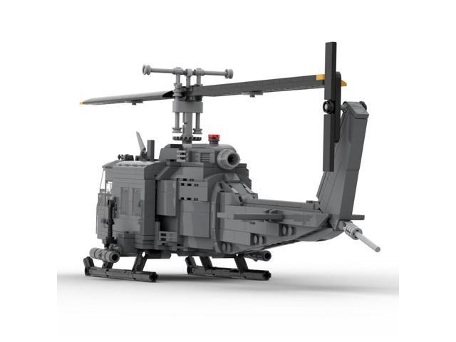 ZITIANYOUBUILD MOC-93333 Utility Military Helicopter First Turbine-powered Helicopter 722 Parts