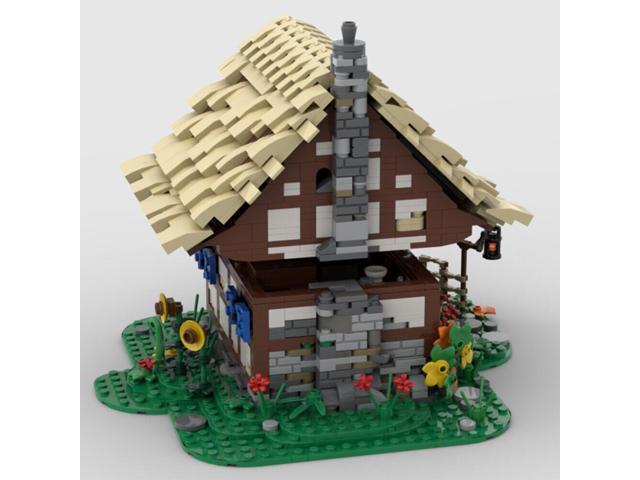 ZITIANYOUBUILD MOC-155545 Medieval Village House with Fireplace Dining Table, Closet 2862 Parts